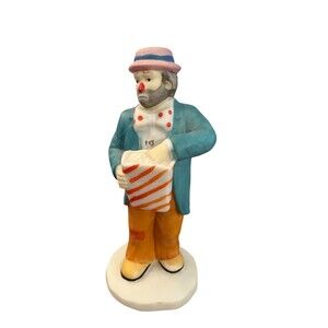 Vintage Emmett Kelly Jr. Flambro Clown Figurine – Popcorn – EKJ Collection